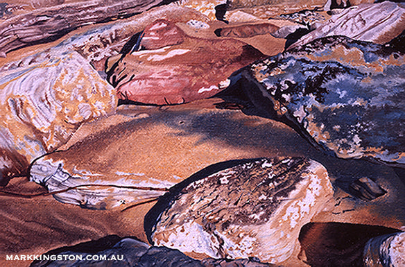Rocks with Sunset Glow: Gallery