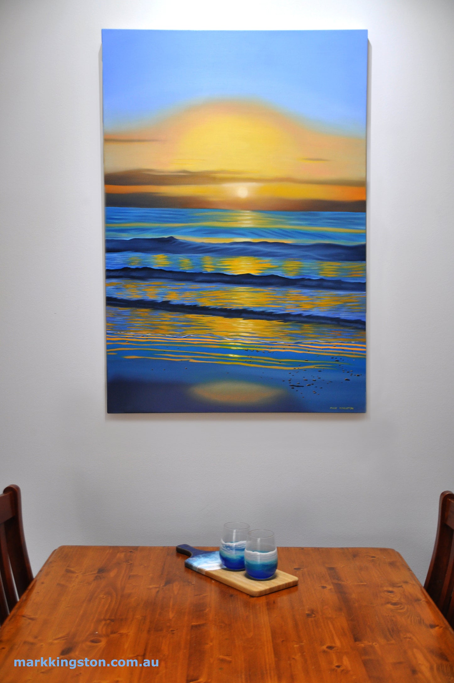 Sunset Break: Original Oil Painting