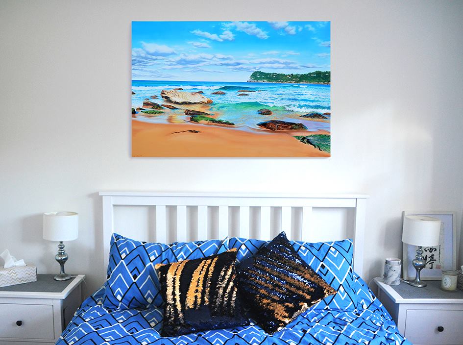 Whale Beach Looking South: Original Oil Painting