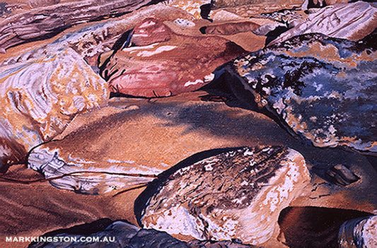 Rocks with Sunset Glow: Gallery