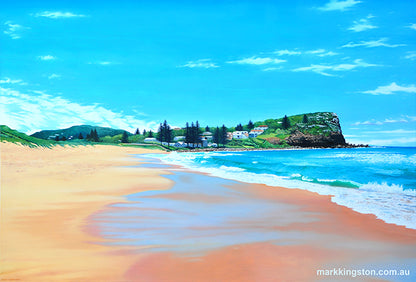 Avalon Beach: Original Oil Painting