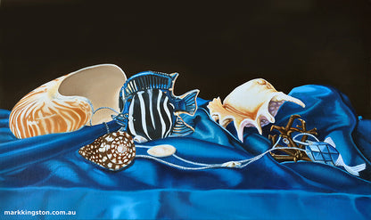 Objects Of Childhood Wonder Oil On Canvas Painting