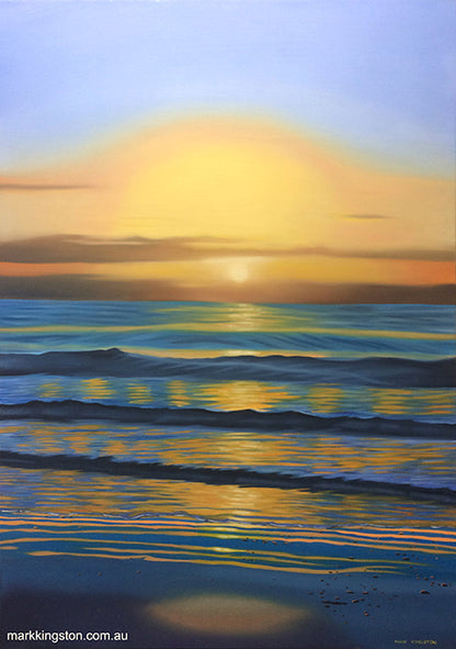 Sunset Break: Original Oil Painting