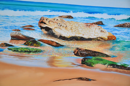 Whale Beach Looking South: Original Oil Painting